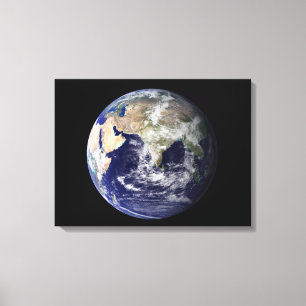 Vollständige Erde mit Europa und Asien 2 Leinwanddruck