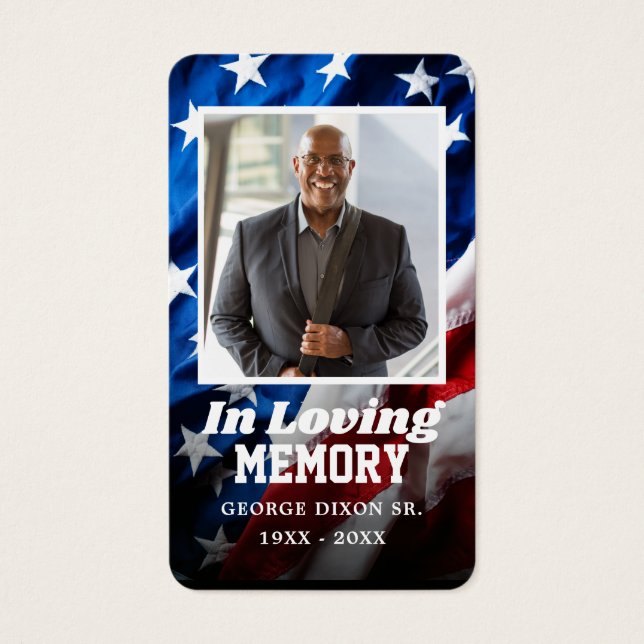 Vollständige Foto Patriotische Gebetskarte (Vorderseite)