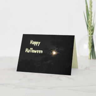 VOLLSTÄNDIGE MONDHALLOWEEN NACHT-Karte Karte