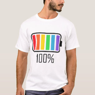 Vollständige Regenbogenfarben T-Shirt