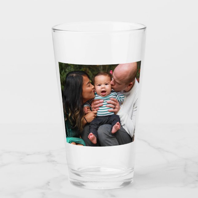Vollständiger Foto-Upload Personalisiert Glas (Vorderseite)