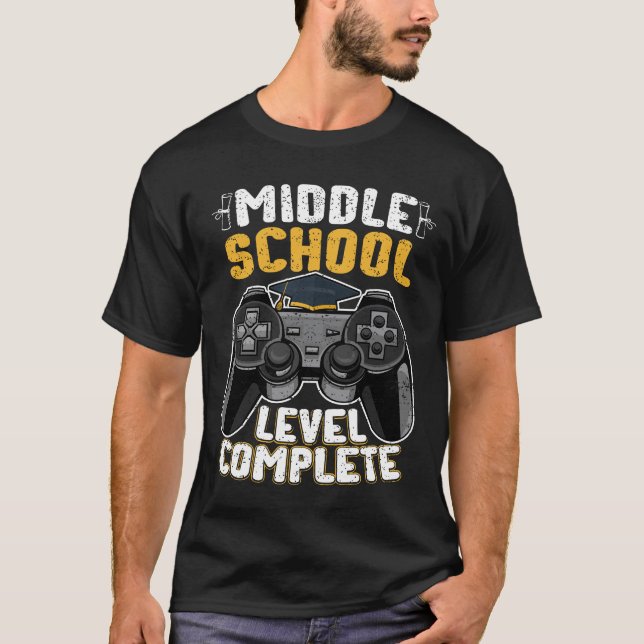 Vollständiger Gamer in der Mittelstufe T-Shirt (Vorderseite)