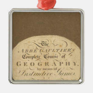 Vollständiger geografischer Ablauf Ornament Aus Metall