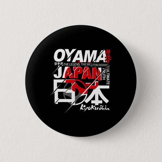 Vollständiger Kontakt Kyokushin Karate Button (Vorderseite)