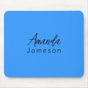 Vollständiger Name Einfache Minimale Monogram Brig Mousepad