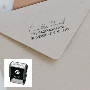 Vollständiger Name Fancy-Rücksendeadresse Permastempel