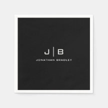 Vollständiger Name für Schwarzweiß-Monogramm