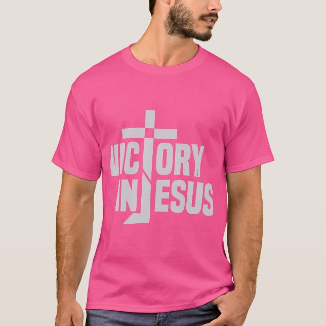 Vollständiger Sieg in Jesus Name Christlich-Inspir T-Shirt (Vorderseite)