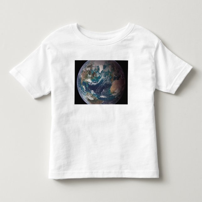 Vollständiger Überblick über die Erde mit globalen Kleinkind T-shirt (Vorderseite)