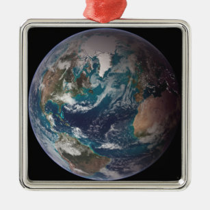 Vollständiger Überblick über die Erde mit globalen Ornament Aus Metall