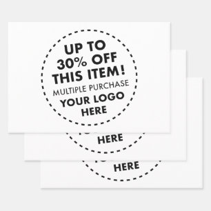 VOLLSTÄNDIGES BILD 35% Rabatt auf Bulk kaufen 3 x  Geschenkpapier Set