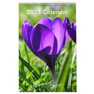 Vollständiges Bloom 2025 Kalender 1-Seiten-Medium