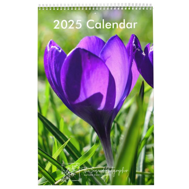 Vollständiges Bloom 2025 Kalender 1-Seiten-Medium (Titelbild)