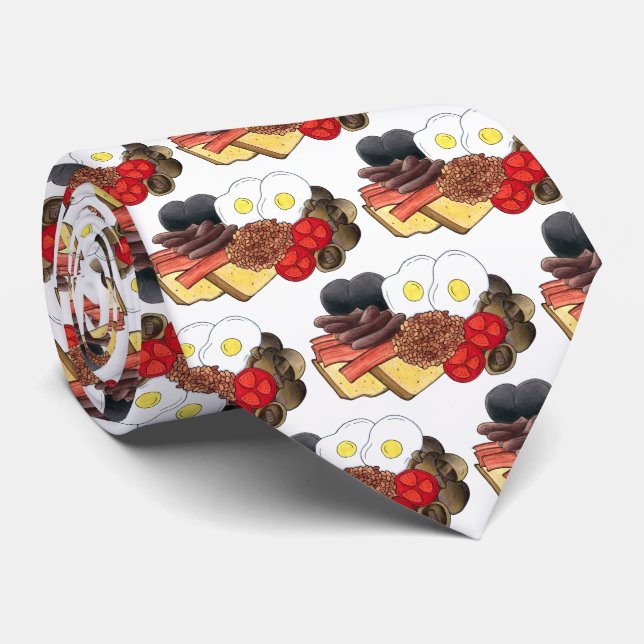 Vollständiges englisches Frühstück UK Britische Kü Krawatte (Gerollt)