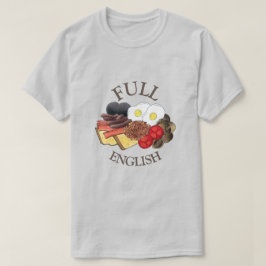 Vollständiges englisches Frühstück UK Britische Kü T-Shirt