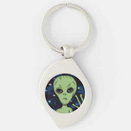 Vollständiges Ereignis jetzt Alien und UFO Schlüsselanhänger