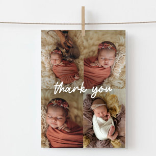 Vollständiges Foto-Baby-Collage-Dankeschön-Karte Dankeskarte