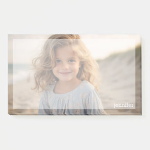 Vollständiges Foto-Design mit Individuelle Name Post-it Klebezettel