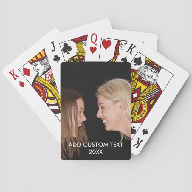 Vollständiges Foto - Vertikaler, benutzerdefiniert Spielkarten (Rückseite)