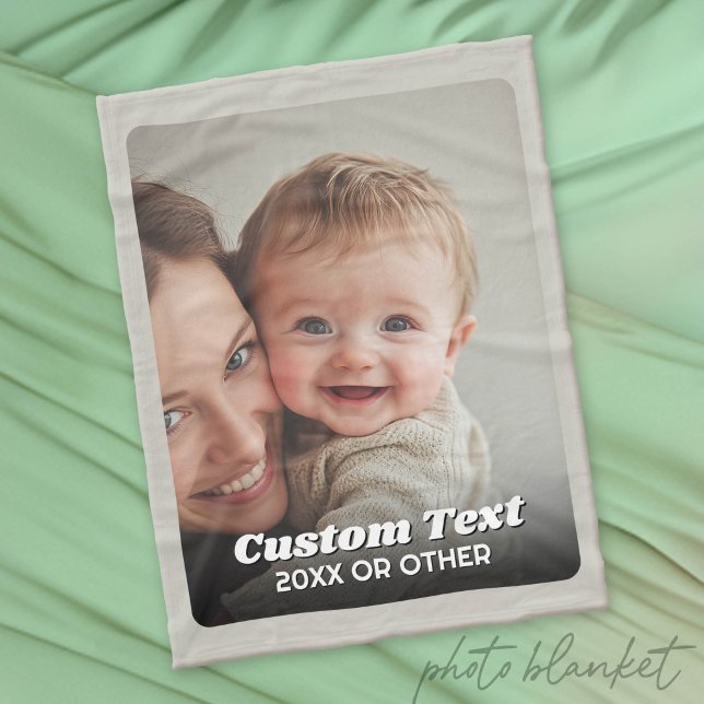 Vollständiges Foto - vertikaler benutzerdefinierte Fleecedecke (Custom Photo Blanket)