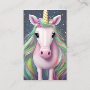 Vollständiges Ganzkörper völlig adorable Unicorn Visitenkarte
