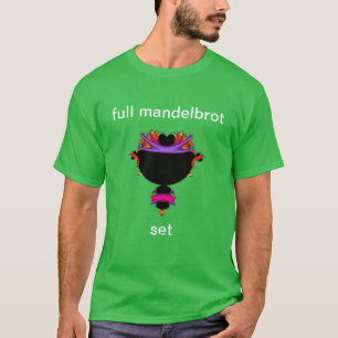 Vollständiges Mandelbrot Set schwarz und lila T -  T-Shirt