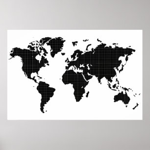 Vollständiges Schwarzes Mauerwerk Poster