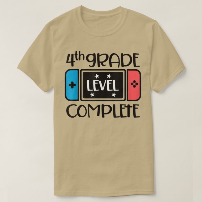 Vollständiges Videospiel der vierten Stufe  T-Shirt (Design vorne)