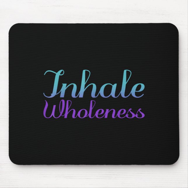 Vollständigkeit Prävention Awareness Design Einatm Mousepad (Vorne)