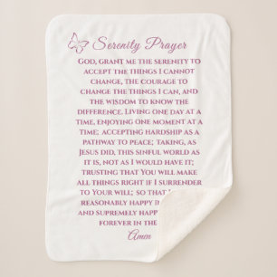 Vollversion Serenity Prayer Blanket Sherpadecke