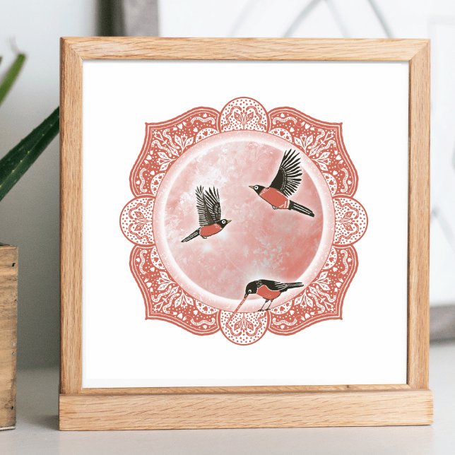 Vollwurmmoon | März Moon Illustration Poster (Von Creator hochgeladen)