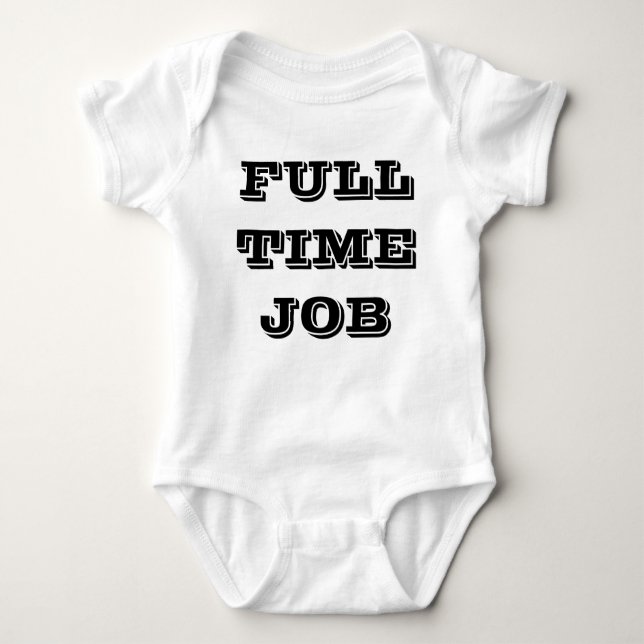 Vollzeitjob/Over Time Twin Set (Teil 1 von 2) Baby Strampler (Vorderseite)