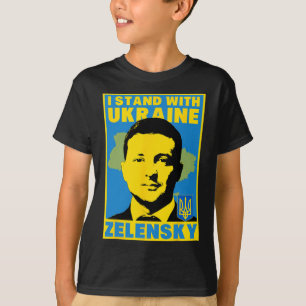 Volodymyr Selensky Ukraine Ukrainische Flagge Shir T-Shirt