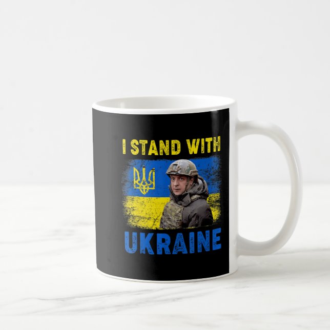 Volodymyr Zelensky I Stand mit der Ukraine Kaffeetasse (Rechts)