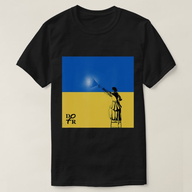 Volodymyr Zelensky Präsident Ukraine Flag Spray Pa T-Shirt (Design vorne)