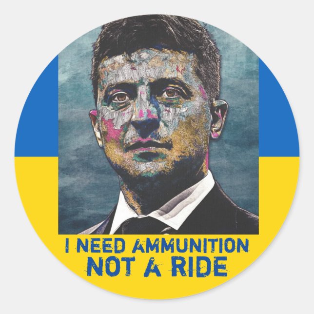 Volodymyr Zelenskyy Stickers (Vorderseite)