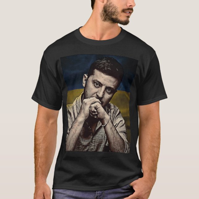 Volodymyr Zelenskyy Ukraine Präsident T-Shirt (Vorderseite)