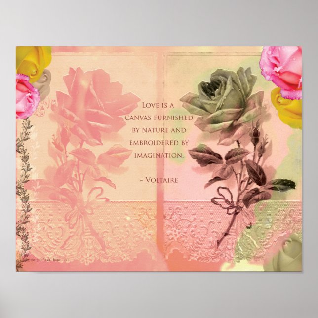 Voltaire, 14" x 11" - Semi-Gloss Poster (Vorne)