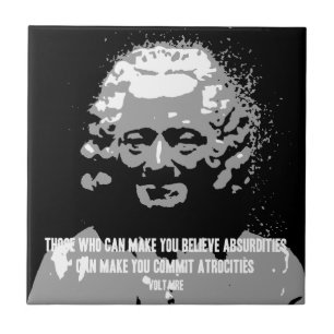 Voltaire - Absurditäten Fliese
