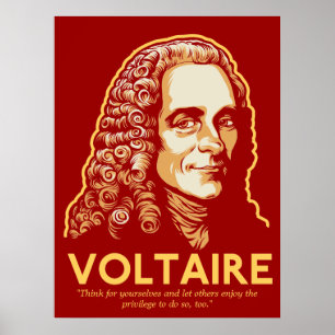 Voltaire Customizable Print Poster