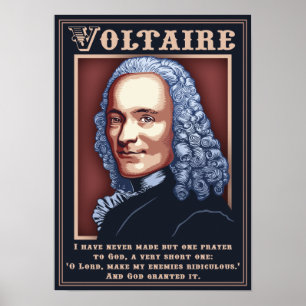 Voltaire - Gebet Poster
