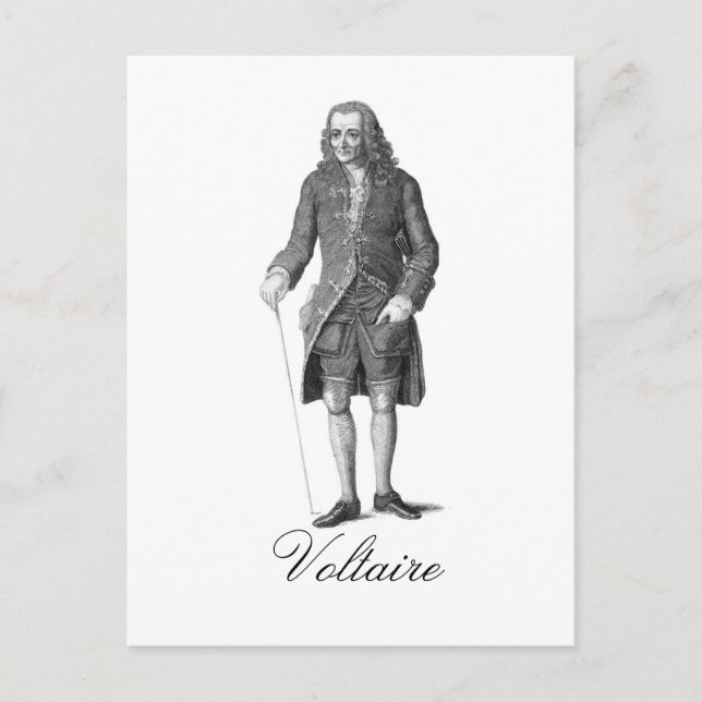 Voltaire Postkarte (Vorderseite)