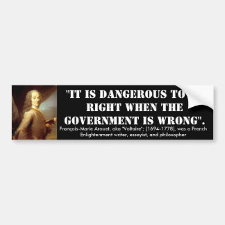 Voltaire_Quote _01 Autoaufkleber