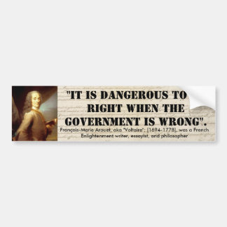 Voltaire_Quote _03 Autoaufkleber