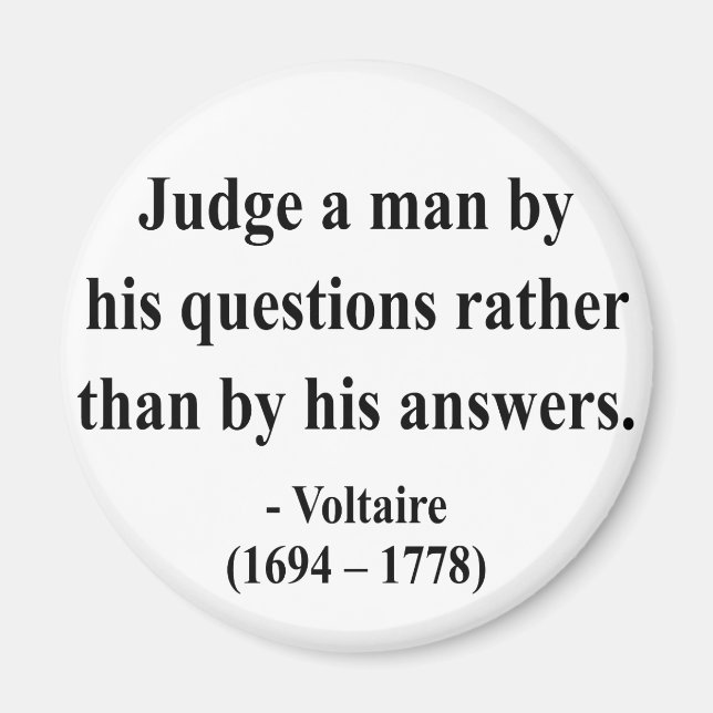 Voltaire Quote 8a Magnet (Vorne)