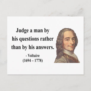 Voltaire Quote 8b Postkarte
