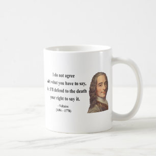 Voltaire Zitat 1b Tasse