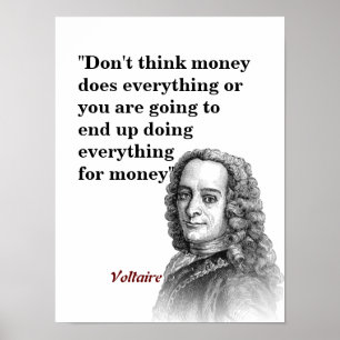 Voltaire-Zitat Poster