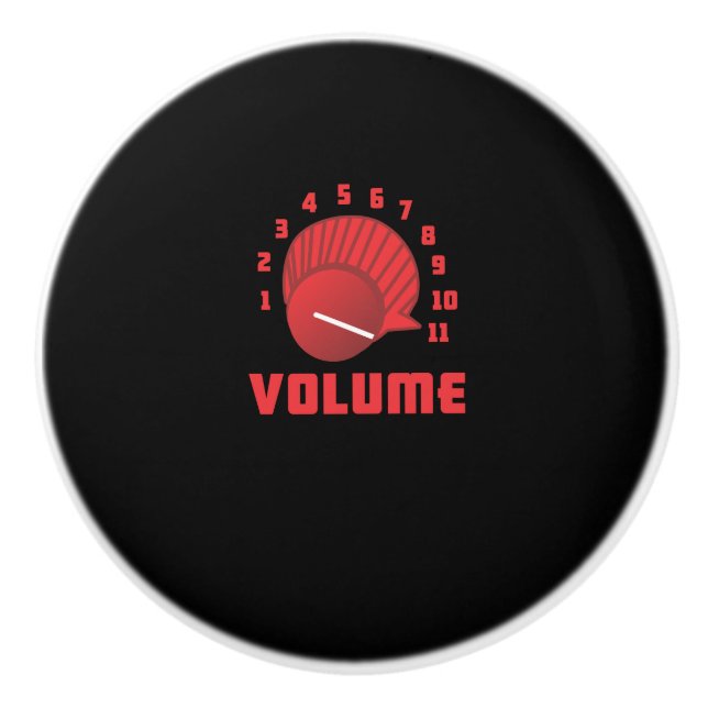 Volumen-Griff - 11 Niveaus Keramikknauf (Vorderseite)