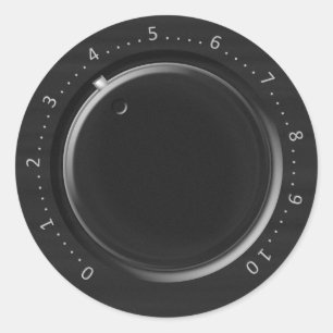 Volumen-Griff-Aufkleber Runder Aufkleber